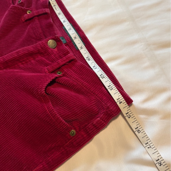 LRL Lauren Jeans Co Red Corduroy Pants Classic Straight Size 2 - Picture 9 of 9